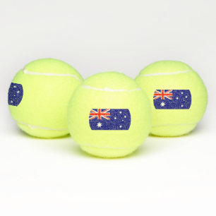 Patriotischer Tennisball mit Flagge Australiens Tennisbälle