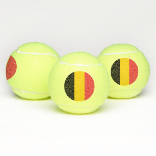Patriotischer Tennisball mit Flagge Belgiens Tennisbälle
