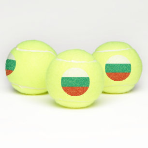 Patriotischer Tennisball mit Flagge Bulgariens Tennisbälle