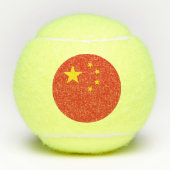 Patriotischer Tennisball mit Flagge der China Tennisbälle (Vorderseite)