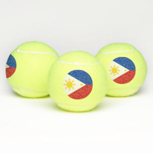 Patriotischer Tennisball mit Flagge der Philippine Tennisbälle