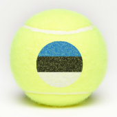 Patriotischer Tennisball mit Flagge Estlands Tennisbälle (Rückseite)