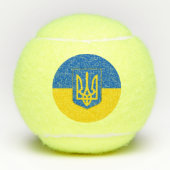 Patriotischer Tennisball mit Flagge in der Ukraine Tennisbälle (Vorderseite)