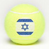 Patriotischer Tennisball mit Flagge Israels Tennisbälle (Rückseite)