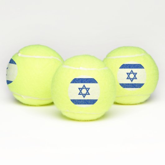 Patriotischer Tennisball mit Flagge Israels Tennisbälle (Multi)