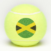 Patriotischer Tennisball mit Flagge Jamaikas Tennisbälle (Rückseite)