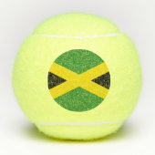 Patriotischer Tennisball mit Flagge Jamaikas Tennisbälle (Vorderseite)