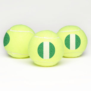 Patriotischer Tennisball mit Flagge Nigerias Tennisbälle