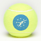 Patriotischer Tennisball mit Flagge von Corpus Chr Tennisbälle (Rückseite)