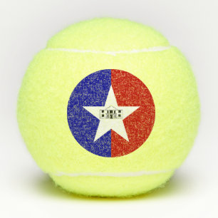 Patriotischer Tennisball mit Flagge von San Antoni Tennisbälle