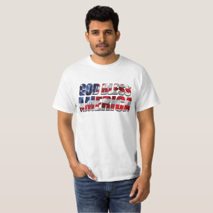 Patriotischer Toll Gott segne Amerika T-Shirt