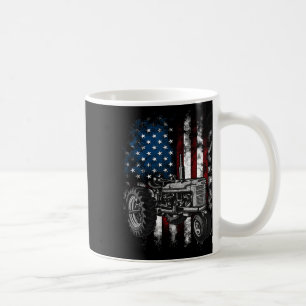 Patriotischer Traktor Amerikanische Flagge Traktor Kaffeetasse
