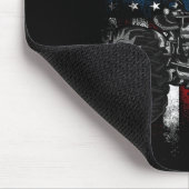 Patriotischer Traktor Amerikanische Flagge Traktor Mousepad (Ecke)
