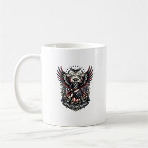 Patriotischer Trommler der Liberty Music Rock Meta Kaffeetasse