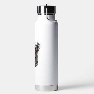 Patriotischer Trommler der Liberty Music Rock Meta Trinkflasche