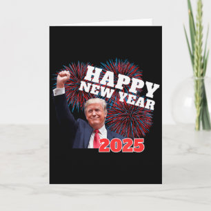 Patriotischer Trump Frohes Neues Jahr 2025 Daddys  Karte