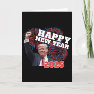 Patriotischer Trump Frohes Neues Jahr 2025 Daddys Karte