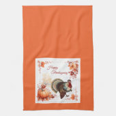 Patriotischer Türkei-Erntedank Geschirrtuch (Vertikal)