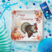 Patriotischer Türkei-Erntedank Pappteller (Party)