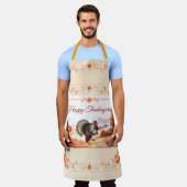 Patriotischer Türkei-Erntedank Schürze (Getragen)