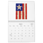 Patriotischer u. Eagle-Wandkalender Kalender (Mär 2027)