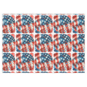 Patriotischer Unabhängigkeitstag | AMERIKANISCHE U Tischdecke (Vorderseite (Horizontal))