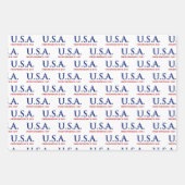 Patriotischer Unabhängigkeitstag der USA Geschenkpapier Set (Vorderseite)
