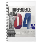 Patriotischer Unabhängigkeitstag Notizblock (Vorderseite)