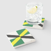 Patriotischer Untersetzer mit der Fahne von Monter (Seitenansicht)