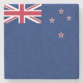 Patriotischer Untersetzer mit der Flagge Neuseelan (Vorderseite)