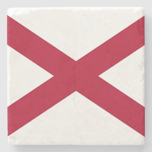 Patriotischer Untersetzer mit der Flagge von Alaba (Vorderseite)