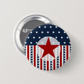 Patriotischer US Flagge-amerikanische Button (Vorne & Hinten)