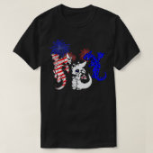 Patriotischer US-Flaggendrache Lover 4. Juli Ameri T-Shirt (Design vorne)