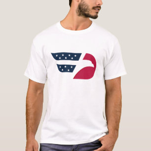 Patriotischer USA-Adlerflügel T-Shirt