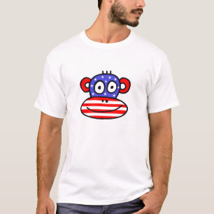 Patriotischer USA-Affe T-Shirt