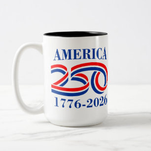 Patriotischer USA-Becher Zweifarbige Tasse