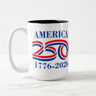 Patriotischer USA-Becher Zweifarbige Tasse