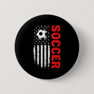 Patriotischer USA-Fußball bedrängte amerikanische  Button