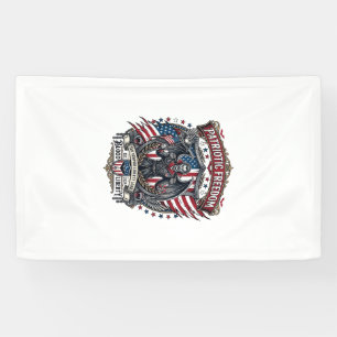 Patriotischer Vampir Freiheits Herr Horror Monster Banner