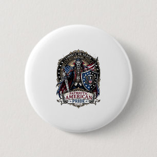 Patriotischer Vampir Freiheits Herr Horror Monster Button