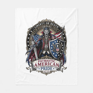Patriotischer Vampir Freiheits Herr Horror Monster Fleecedecke