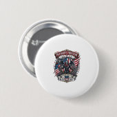 Patriotischer Vampir Freiheitslord Horror Monster Button (Vorne & Hinten)