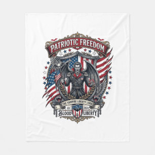 Patriotischer Vampir Freiheitslord Horror Monster Fleecedecke