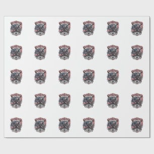 Patriotischer Vampir Freiheitslord Horror Monster  Geschenkpapier