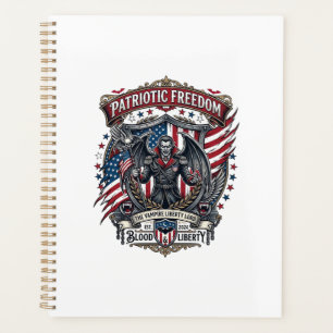 Patriotischer Vampir Freiheitslord Horror Monster  Planer