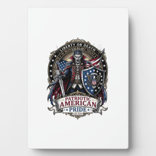 Patriotischer Vampir Liberty Lord Horror Monster P Fotoplatte