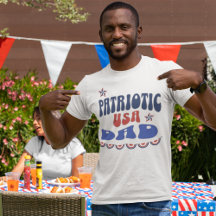 Patriotischer Vater 4. Juli T - Shirt, 4. Juli Vat