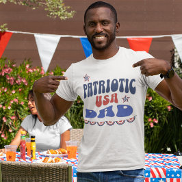 Patriotischer Vater 4. Juli T - Shirt, 4. Juli Vat T-Shirt