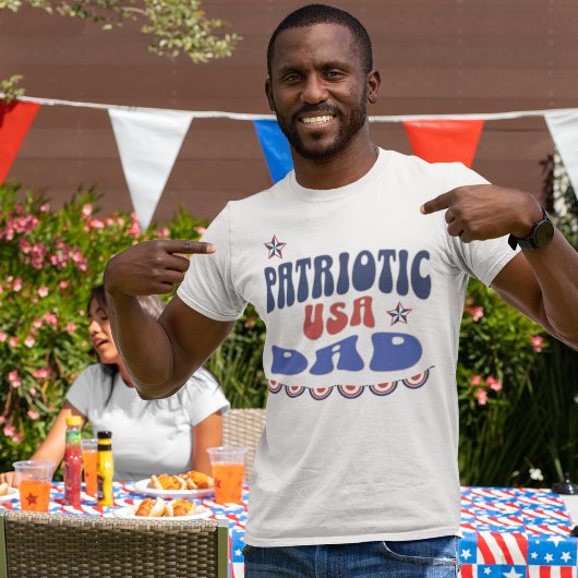 Patriotischer Vater 4. Juli T - Shirt, 4. Juli Vat T-Shirt