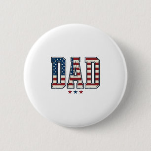 Patriotischer Vater Amerikanische Flagge Vintage V Button